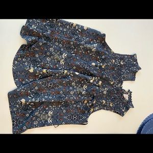 Knox rose  chiffon fall shell blouse